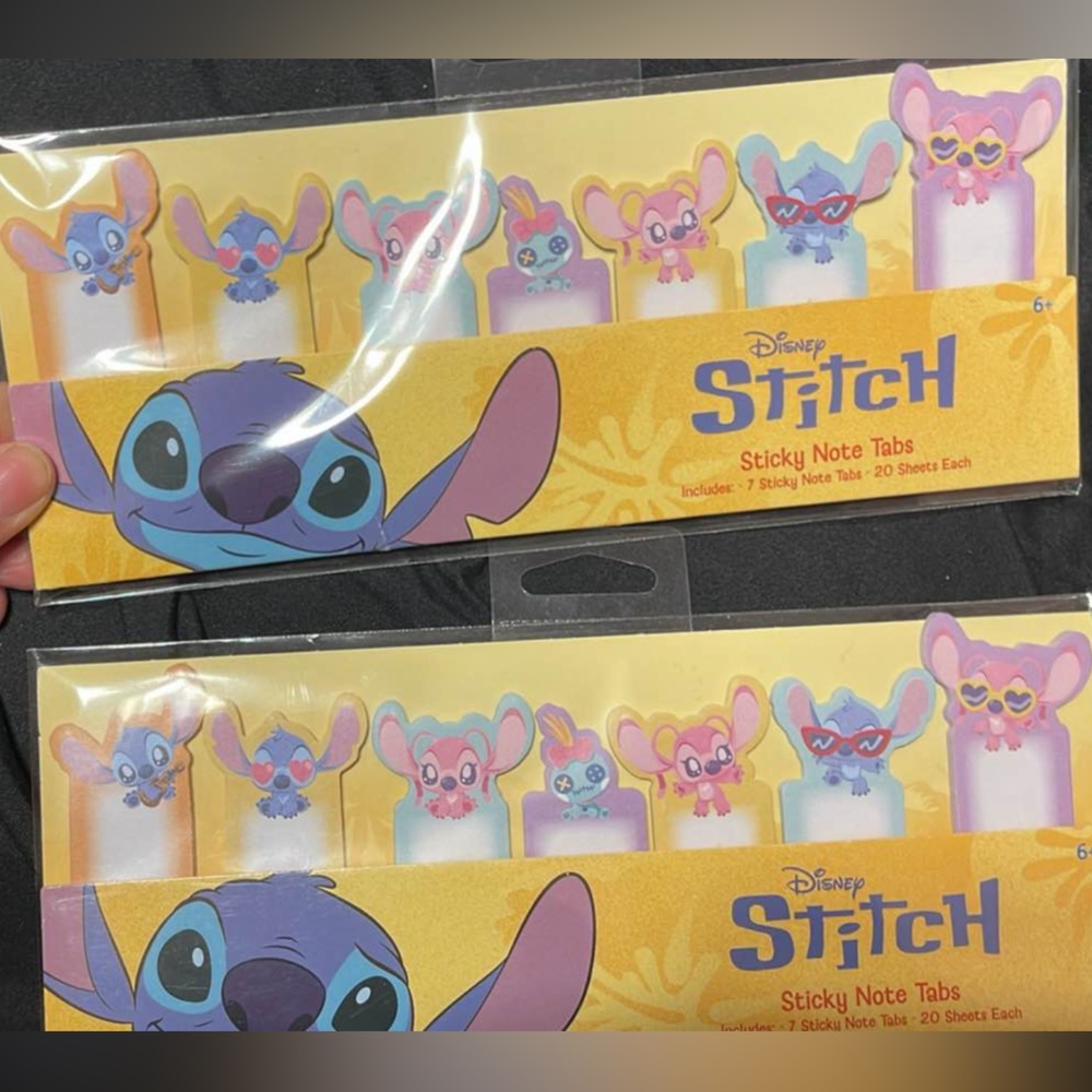 Disney Stitch Colorful Sticky Note Tabs - 2 sets